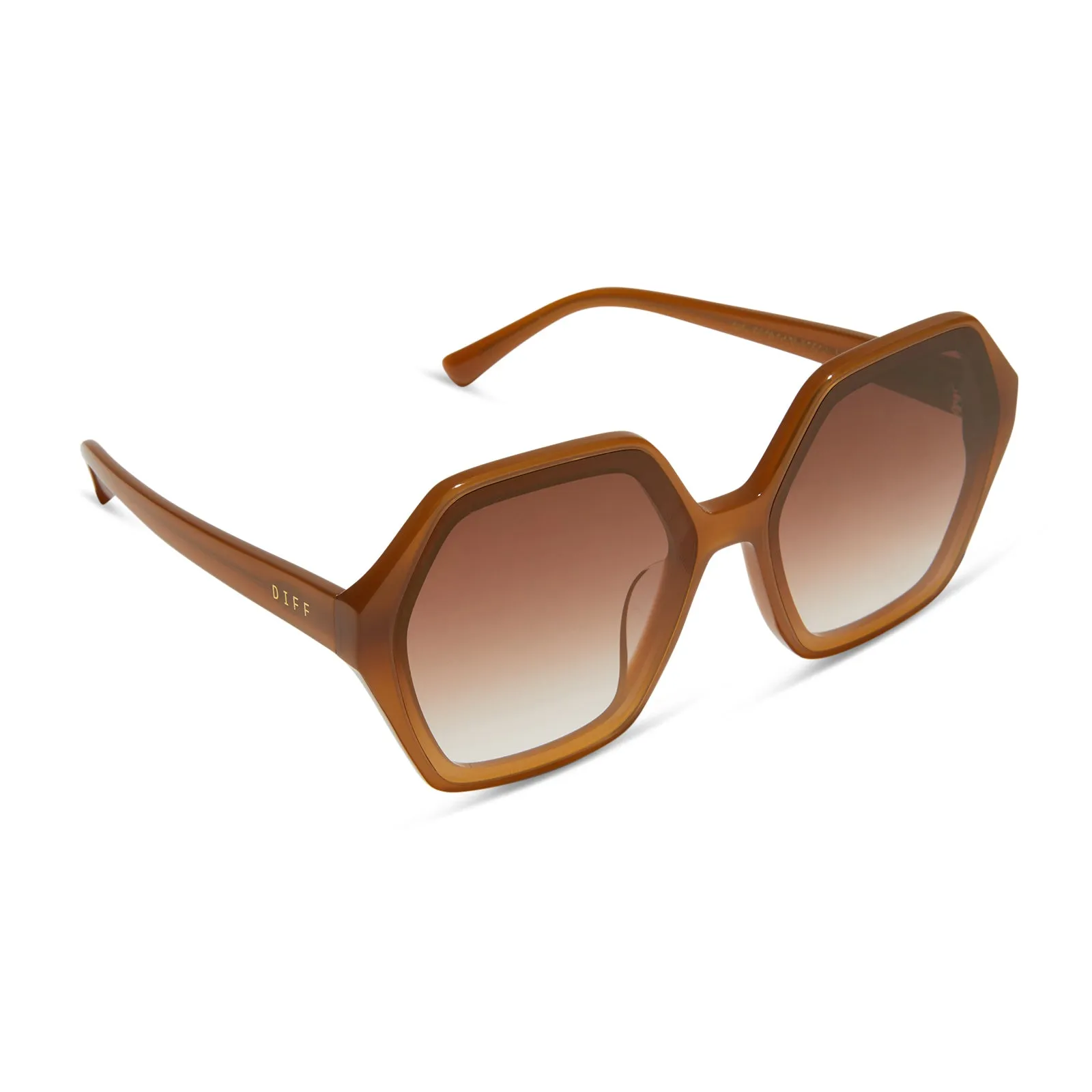 GIGI - SALTED CARAMEL + GOLD FLASH SUNGLASSES sold by Diff Eyewear product image thumbnail 2