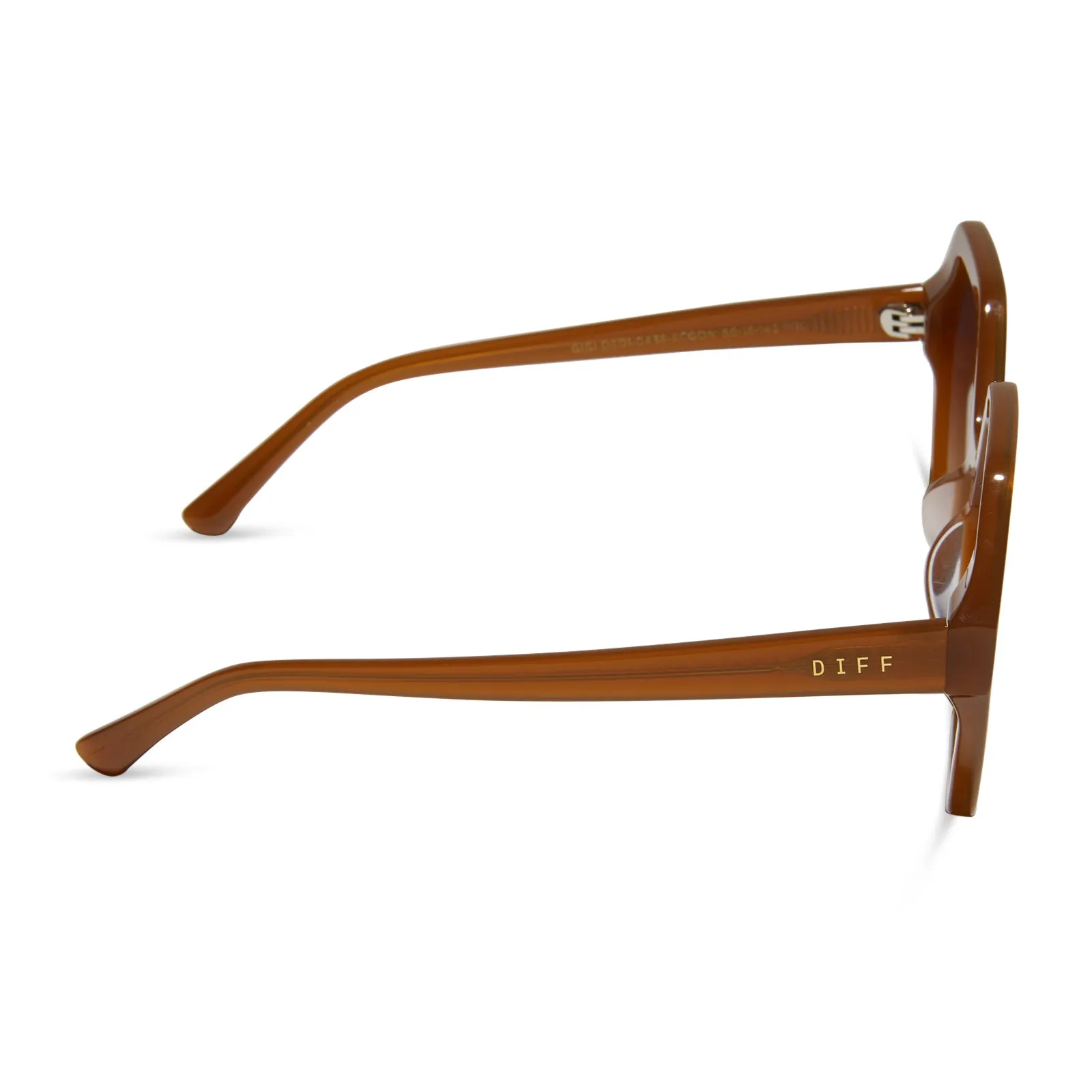 GIGI - SALTED CARAMEL + GOLD FLASH SUNGLASSES sold by Diff Eyewear product image thumbnail 3