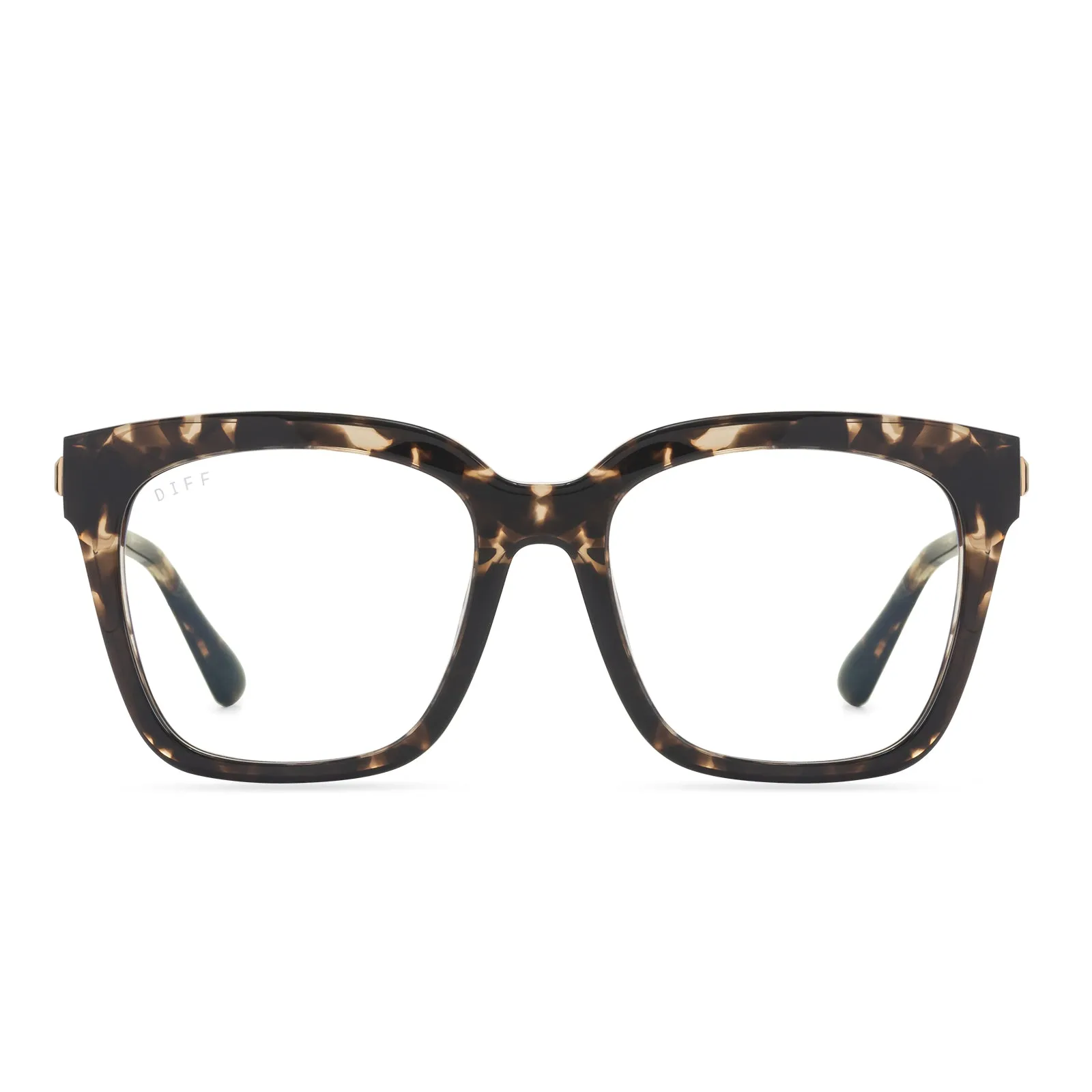 BELLA - ESPRESSO TORTOISE + BLUE LIGHT TECHNOLOGY GLASSES sold by Diff Eyewear