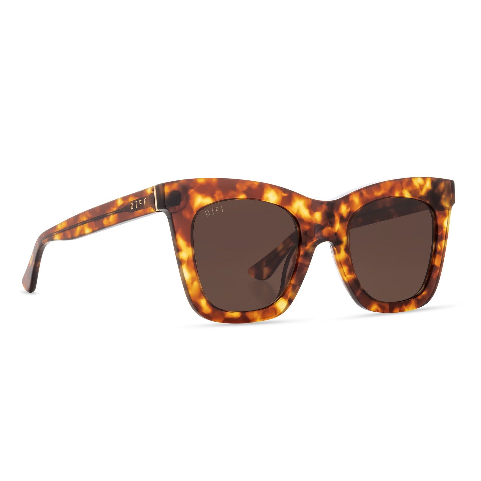 KAIA - AMBER TORTOISE + BROWN SUNGLASSES sold by Diff Eyewear product image thumbnail 2