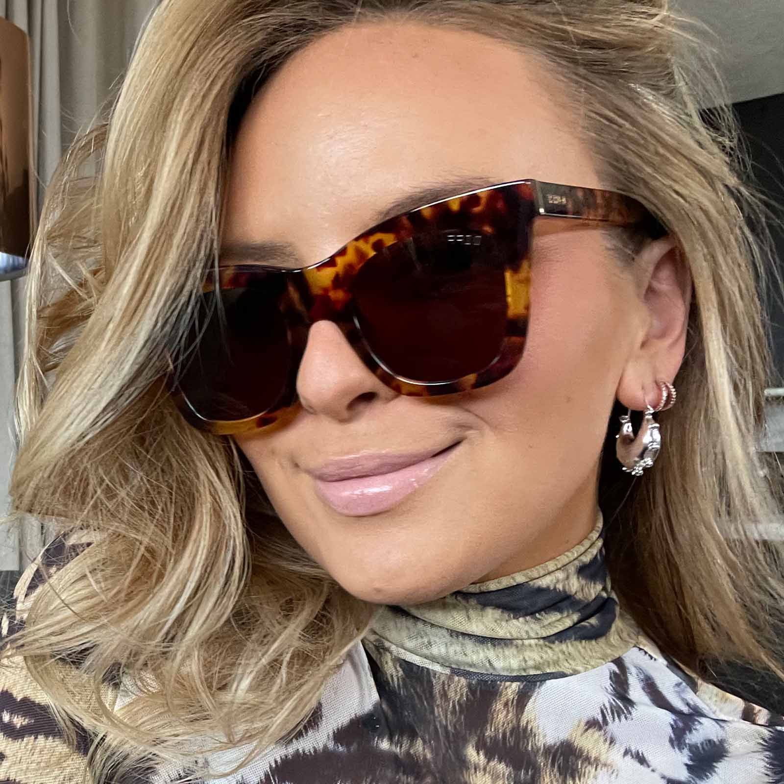 KAIA - AMBER TORTOISE + BROWN SUNGLASSES sold by Diff Eyewear product image thumbnail 5