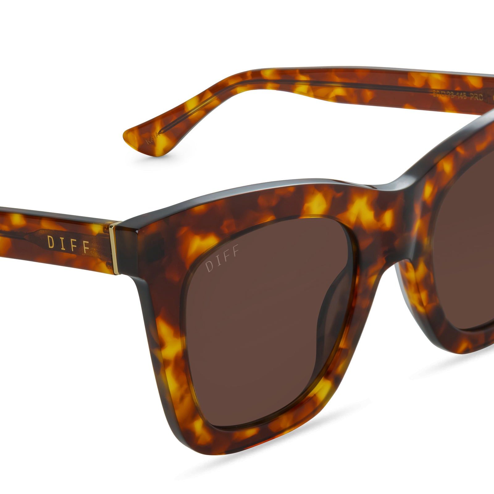 KAIA - AMBER TORTOISE + BROWN SUNGLASSES sold by Diff Eyewear product image thumbnail 3