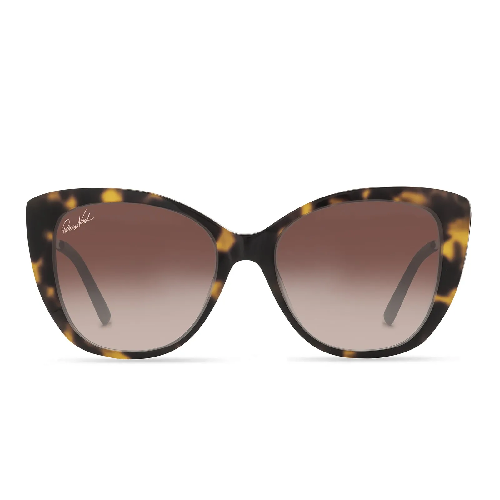 PATRICIA NASH - BRIGITTE + TORTOISE + BROWN GRADIENT SUNGLASSES sold by Diff Eyewear