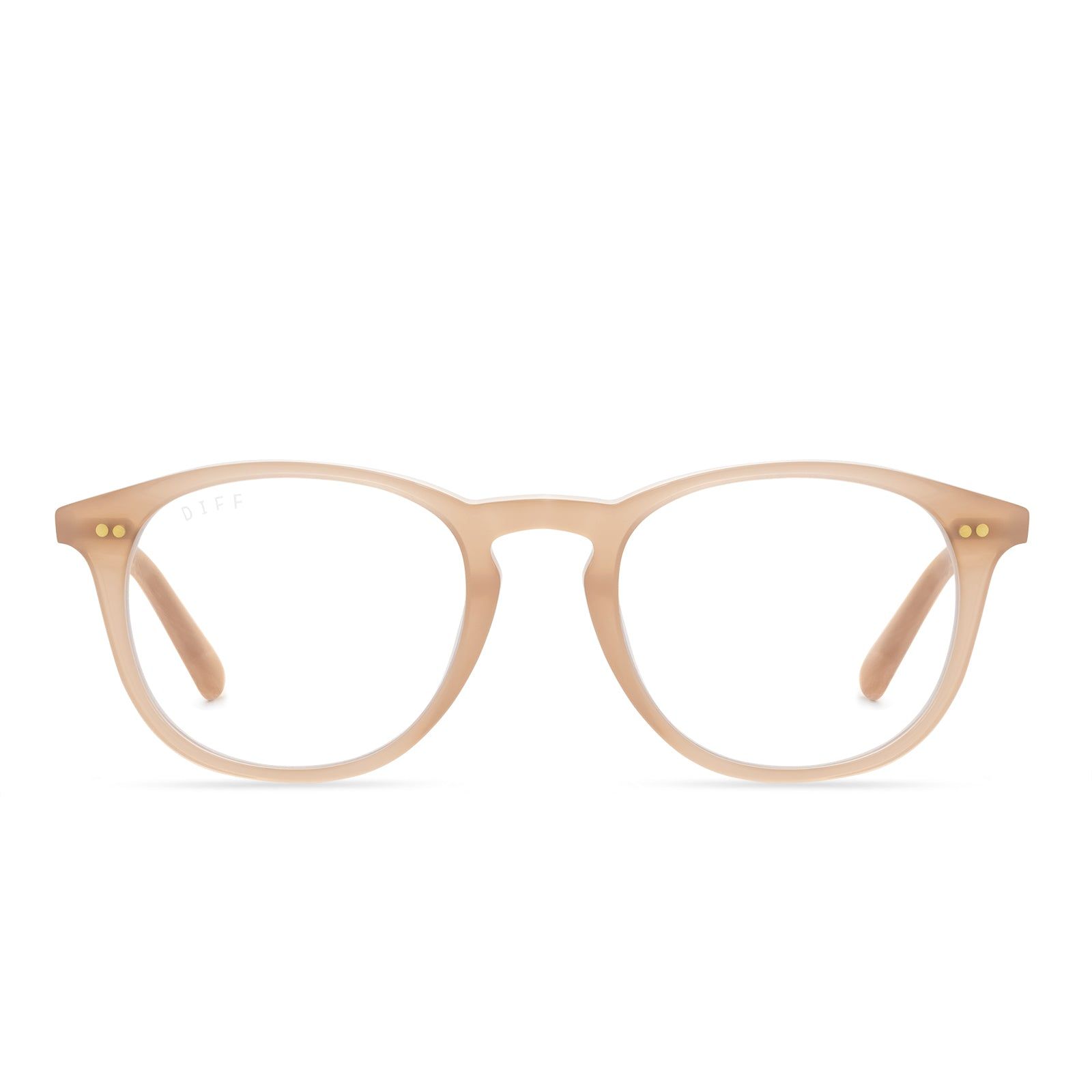 JAXSON - RUSTIQUE + CLEAR GLASSES sold by Diff Eyewear