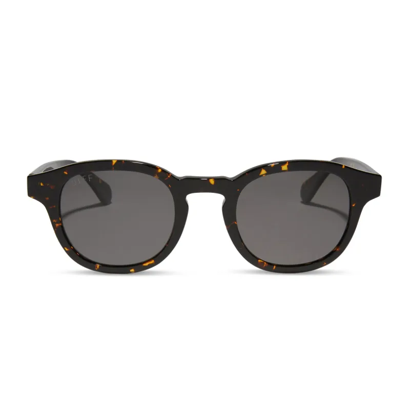 ARLO XL - FIERY TORTOISE + GREY + POLARIZED SUNGLASSES sold by Diff Eyewear