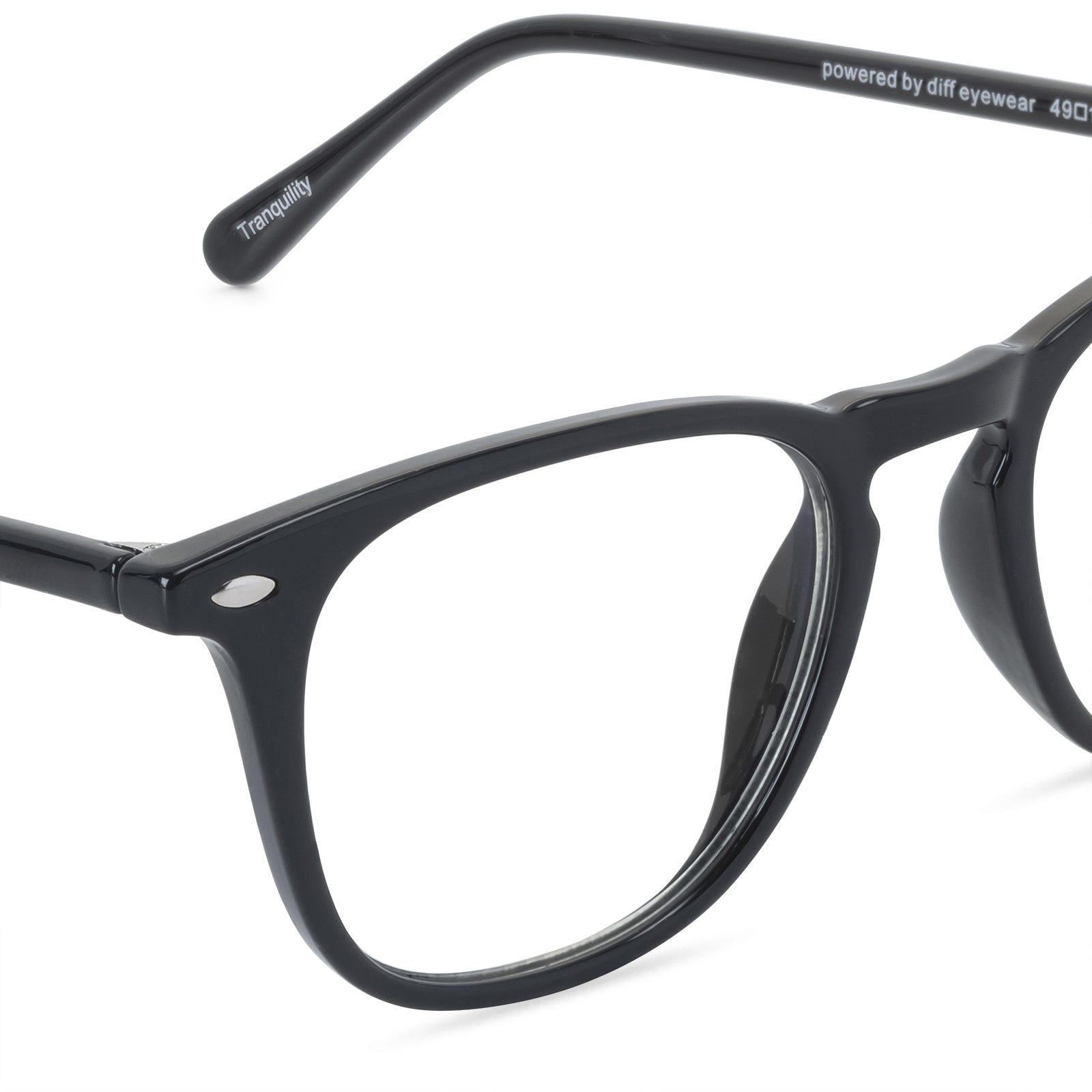 MEN'S HEALTH TRANQUILITY - BLACK + CLEAR sold by Diff Eyewear product image thumbnail 3