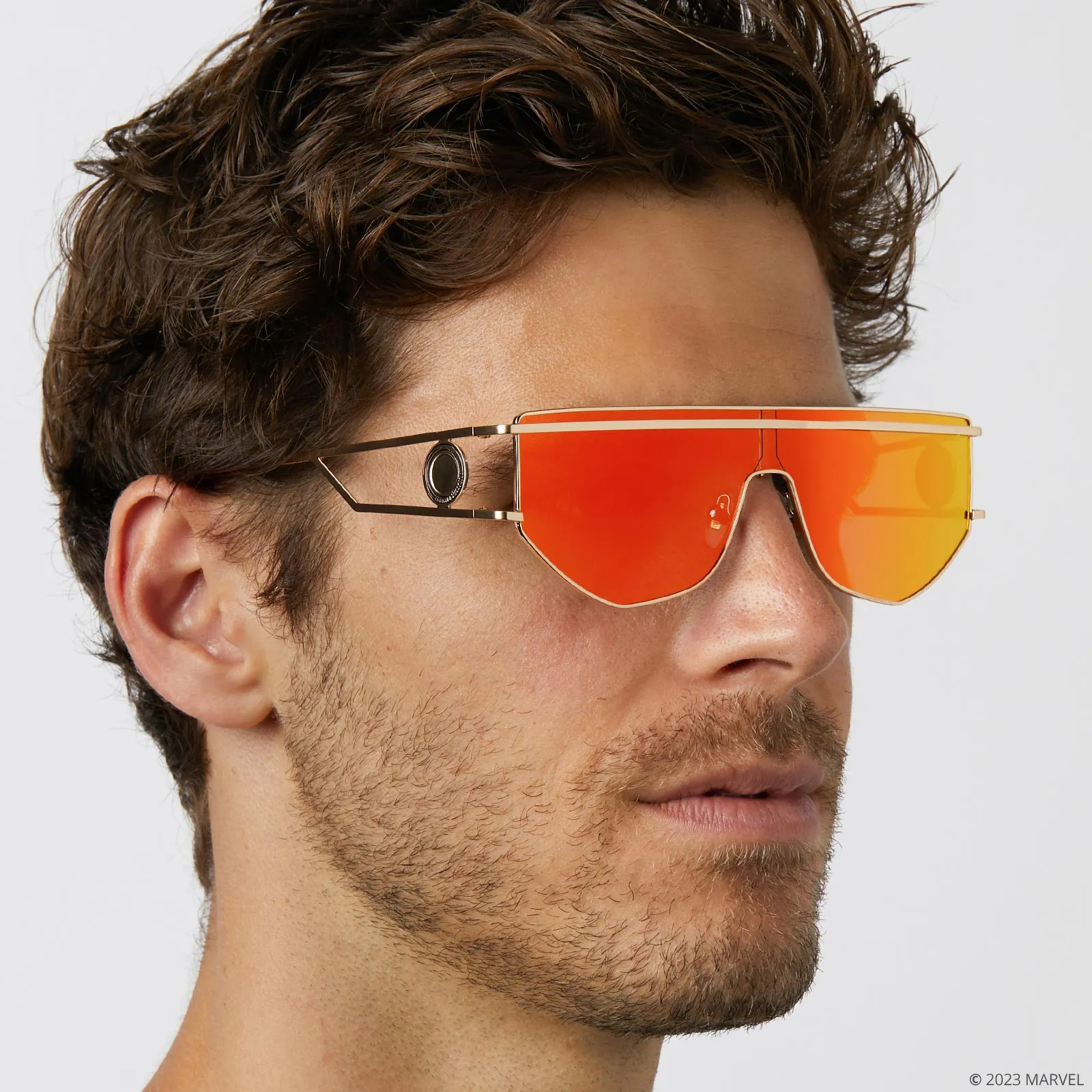 IRON MAN - BRUSHED GOLD + RED MIRROR + POLARIZED SUNGLASSES sold by Diff Eyewear product image thumbnail 5