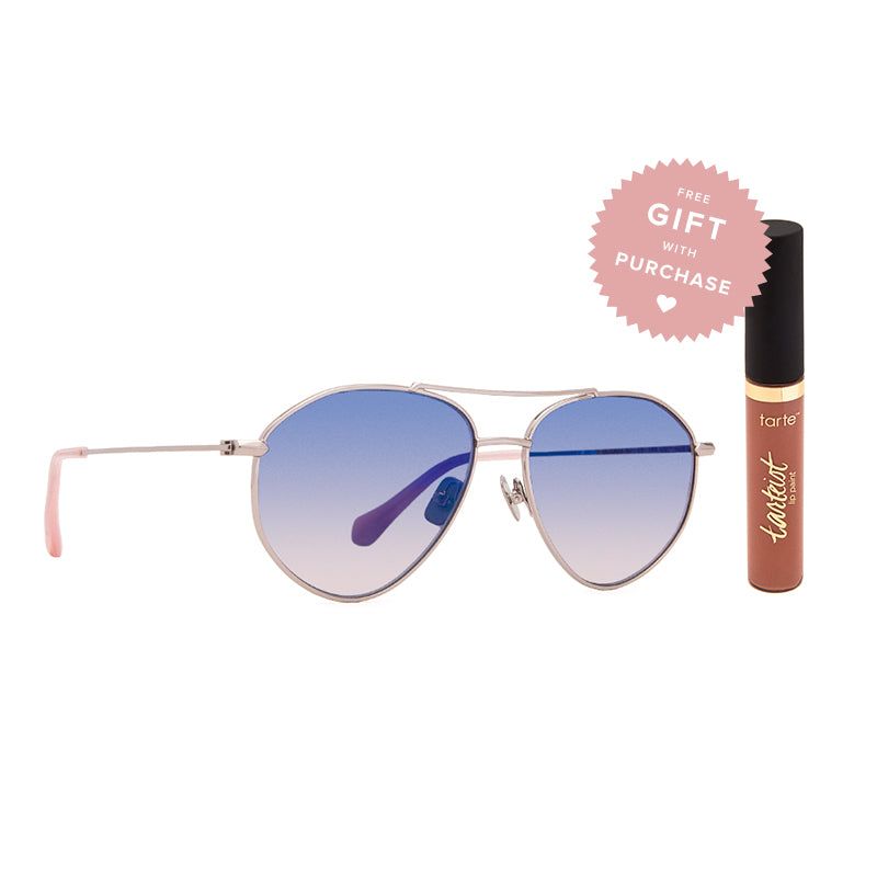 LAURA LEE - PEACHY + LIGHT GUNMETAL + BLUE FLASH POLARIZED sold by Diff Eyewear product image thumbnail 2
