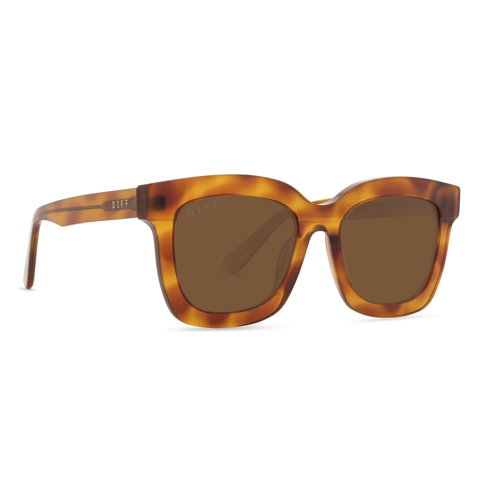 CARSON - ANDES TORTOISE + BROWN POLARIZED SUNGLASSES sold by Diff Eyewear product image thumbnail 2