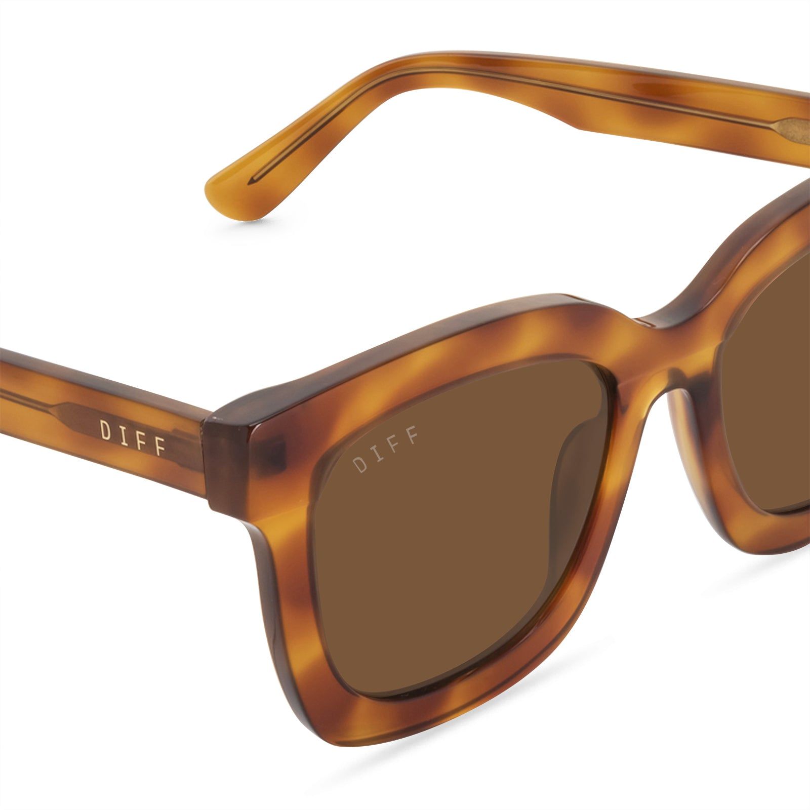 CARSON - ANDES TORTOISE + BROWN POLARIZED SUNGLASSES sold by Diff Eyewear product image thumbnail 4