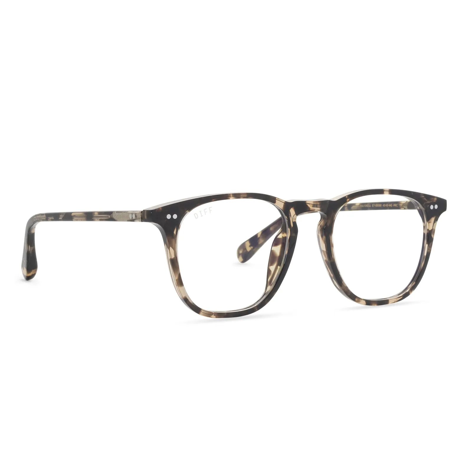 MAXWELL - ESPRESSO TORTOISE + BLUE LIGHT TECHNOLOGY GLASSES sold by Diff Eyewear product image thumbnail 2