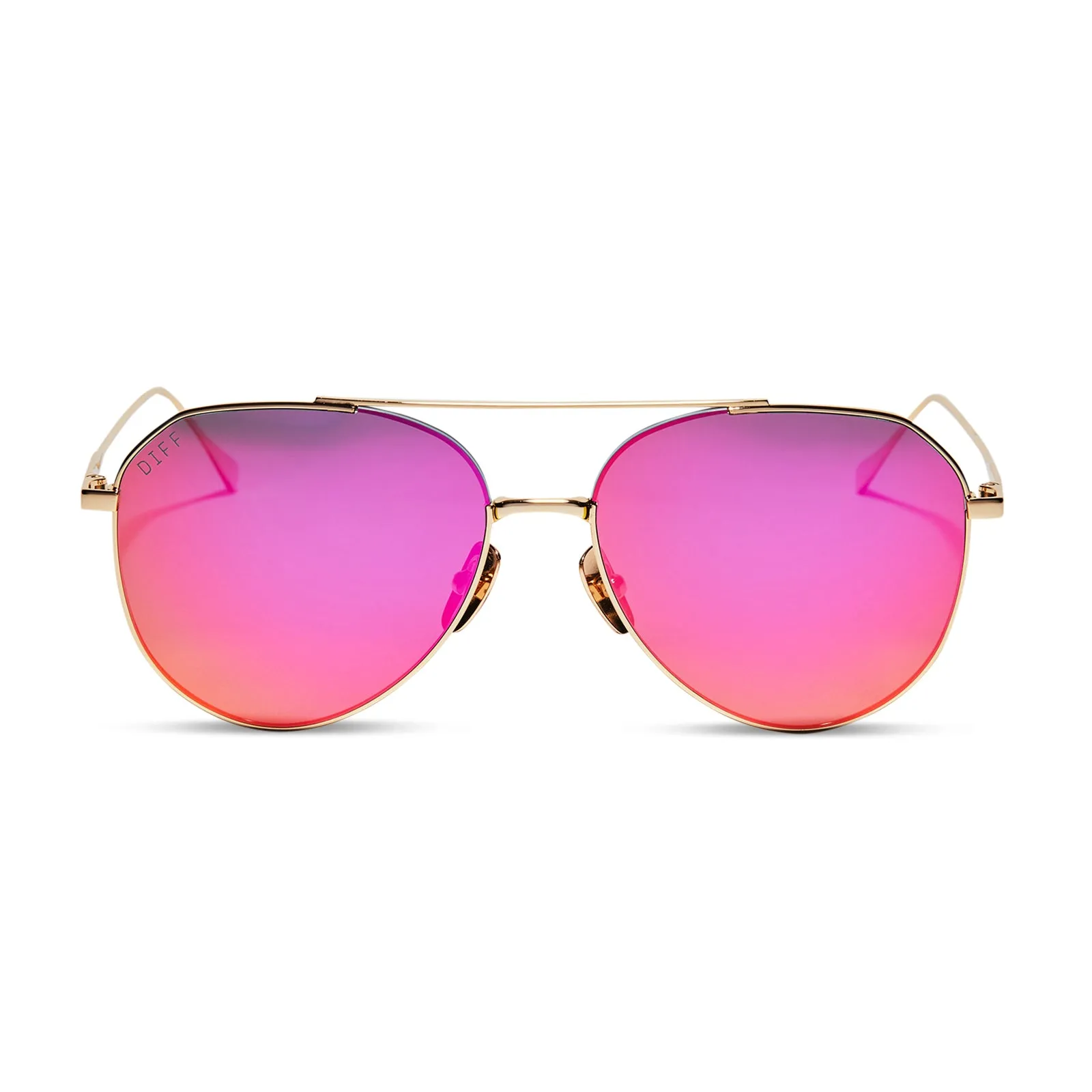 DASH XS - GOLD + SUNSET MIRROR + POLARIZED SUNGLASSES sold by Diff Eyewear