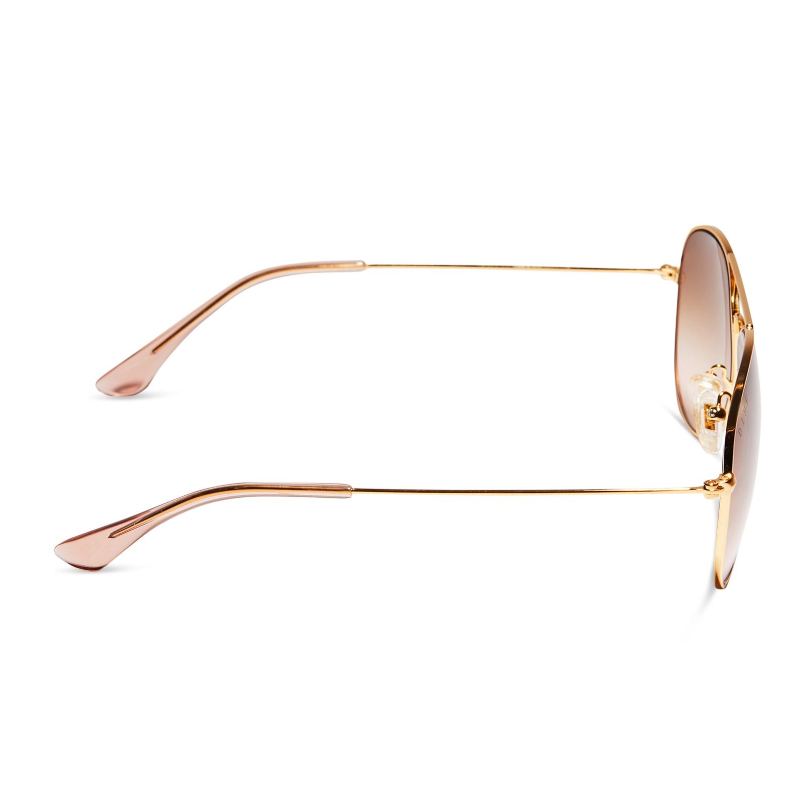 CRUZ - BRUSHED GOLD + TAUPE ROSE GRADIENT SUNGLASSES sold by Diff Eyewear product image thumbnail 3