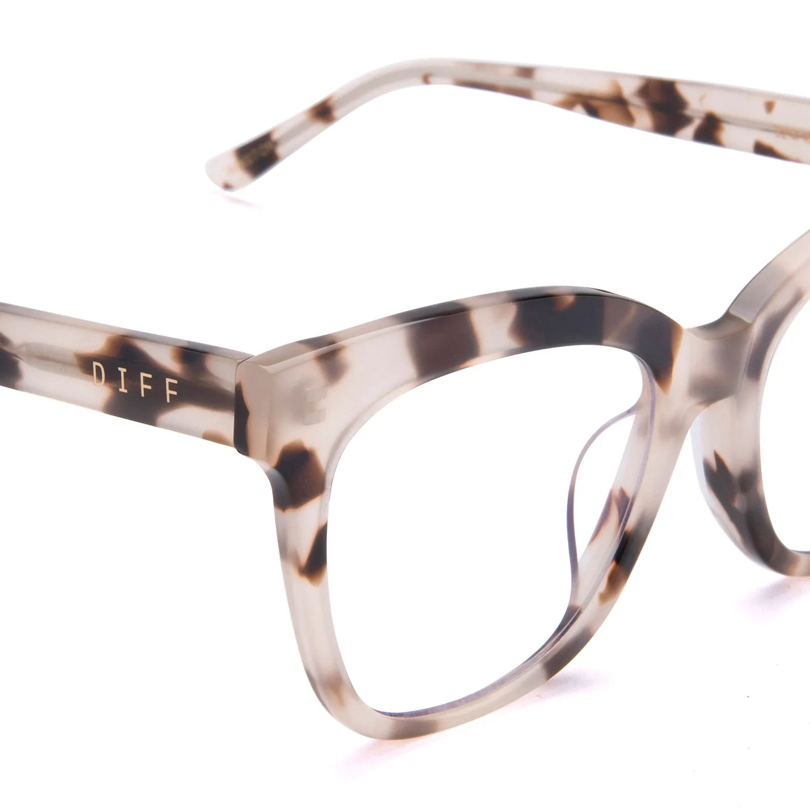 WINSTON - CREAM TORTOISE + BLUE LIGHT TECHNOLOGY GLASSES sold by Diff Eyewear product image thumbnail 3