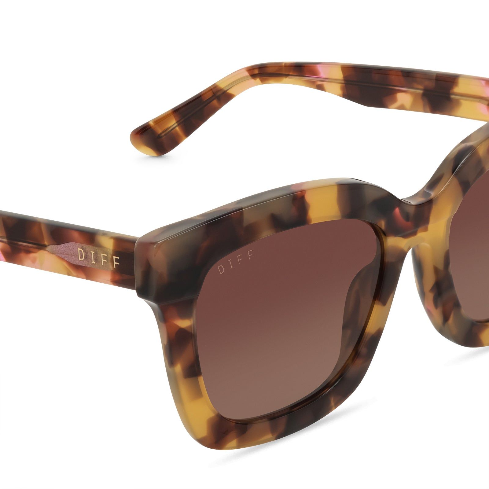 CARSON - LOTUS TORTOISE + BROWN GRADIENT SUNGLASSES sold by Diff Eyewear product image thumbnail 3