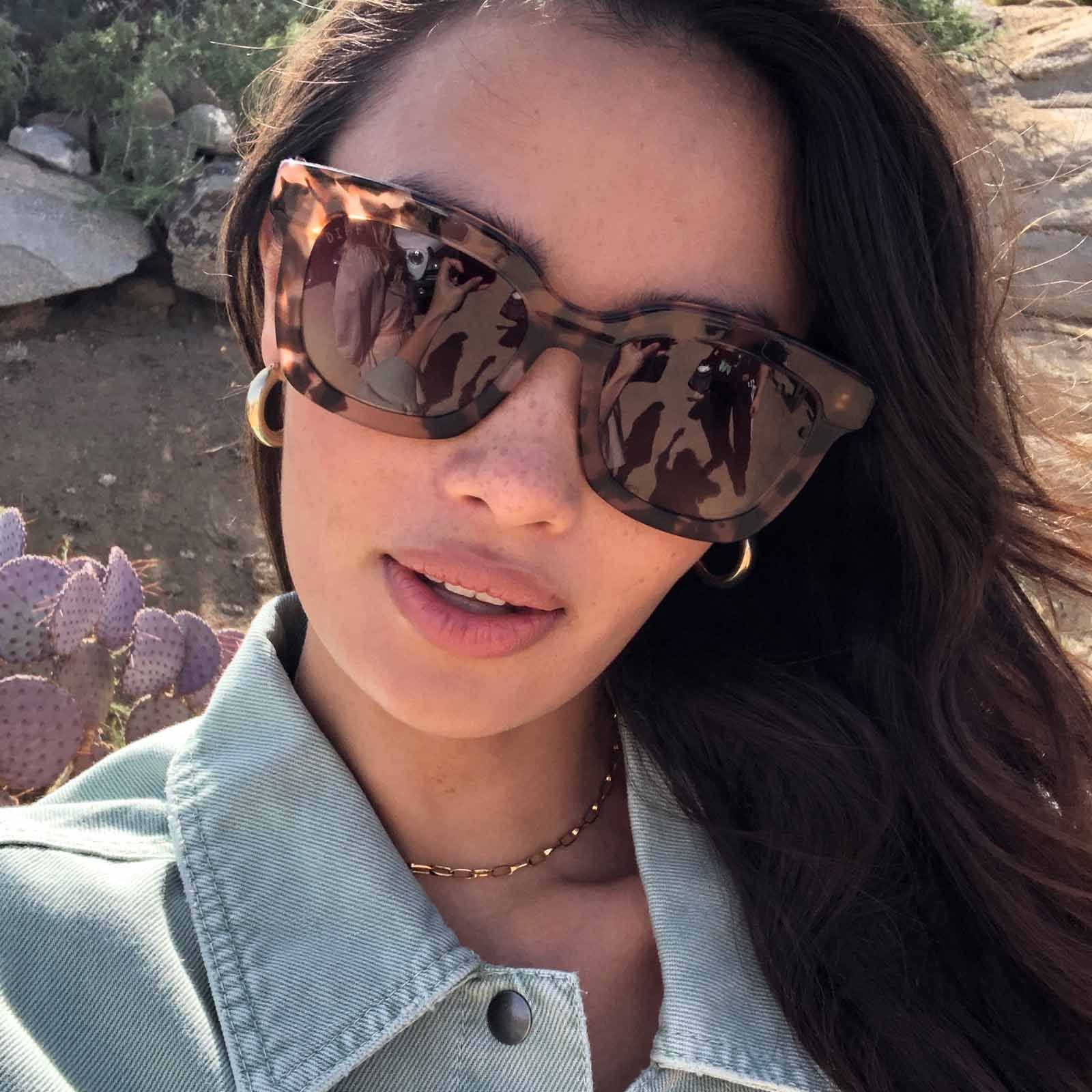 CARSON - LOTUS TORTOISE + BROWN GRADIENT SUNGLASSES sold by Diff Eyewear product image thumbnail 6