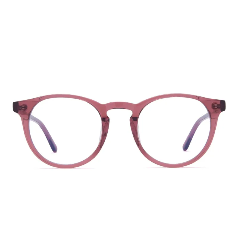 SAWYER - MULBERRY + CLEAR GLASSES sold by Diff Eyewear
