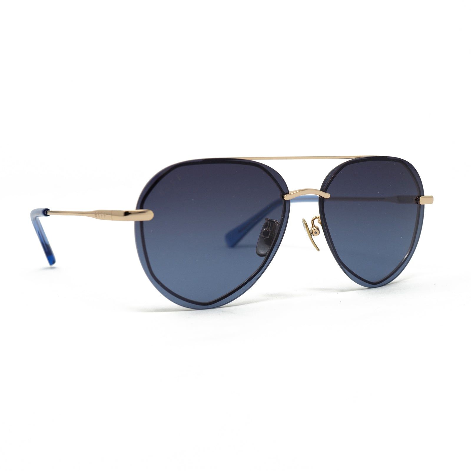 LENOX XS - GOLD + BLUE GRADIENT SUNGLASSES sold by Diff Eyewear product image thumbnail 2