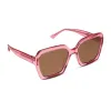 SLOANE - CANDY PINK CRYSTAL + BROWN SUNGLASSES sold by Diff Eyewear
