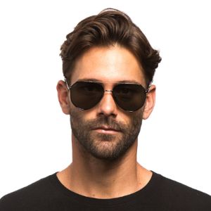 DASH - LIGHT GUNMETAL + GREEN + POLARIZED SUNGLASSES sold by Diff Eyewear
