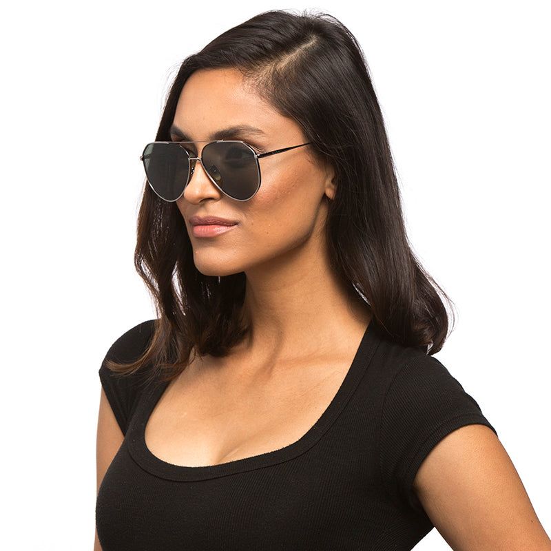 DASH - LIGHT GUNMETAL + GREEN + POLARIZED SUNGLASSES sold by Diff Eyewear product image thumbnail 9