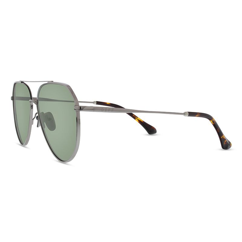 DASH - LIGHT GUNMETAL + GREEN + POLARIZED SUNGLASSES sold by Diff Eyewear product image thumbnail 4