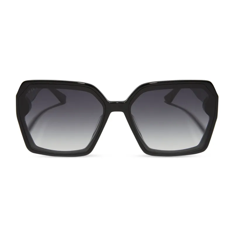 PRESLEY - BLACK + GREY GRADIENT SUNGLASSES sold by Diff Eyewear