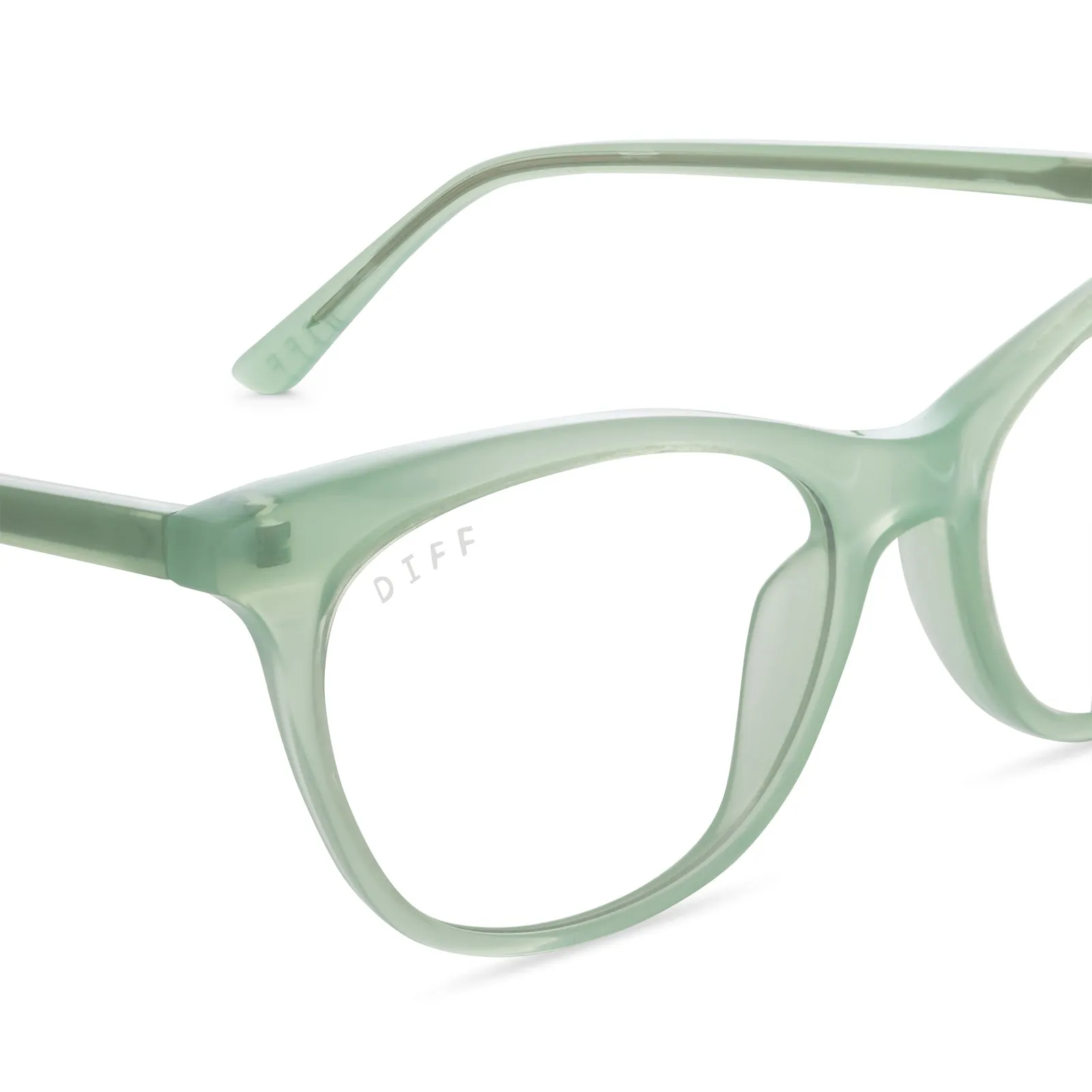 JADE - SEAFOAM + BLUE LIGHT TECHNOLOGY GLASSES sold by Diff Eyewear product image thumbnail 3