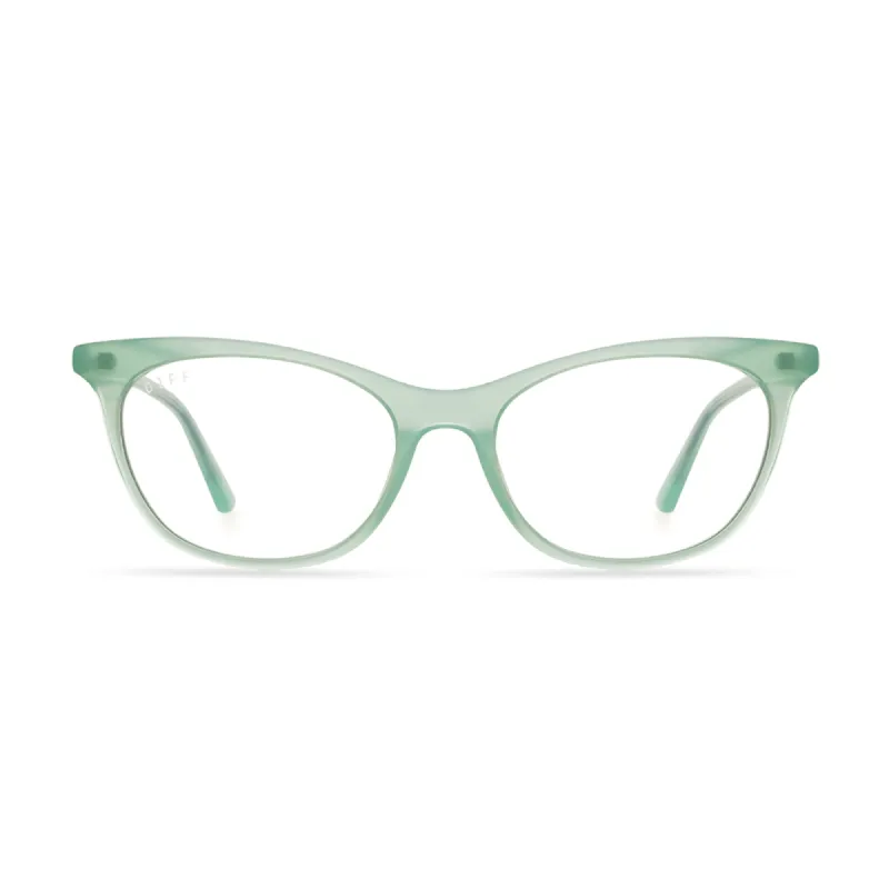JADE - SEAFOAM + BLUE LIGHT TECHNOLOGY GLASSES sold by Diff Eyewear