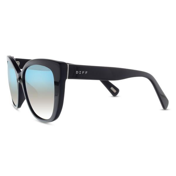 CHRISTINA EL MOUSSA - RUBY + BLACK + BLUE FLASH POLARIZED SUNGLASSES sold by Diff Eyewear product image thumbnail 3