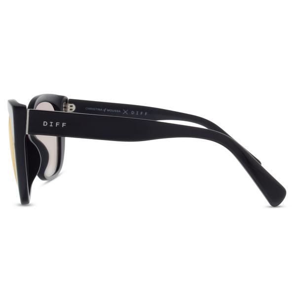 CHRISTINA EL MOUSSA - RUBY + BLACK + BLUE FLASH POLARIZED SUNGLASSES sold by Diff Eyewear product image thumbnail 4