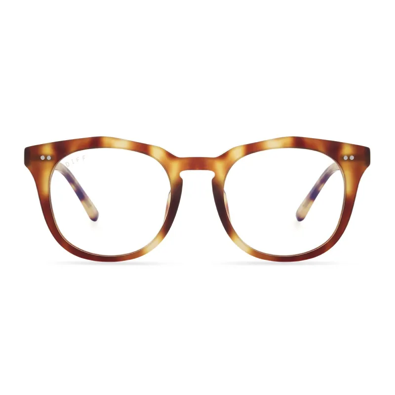 WESTON - SOLSTICE TORTOISE + CLEAR GLASSES sold by Diff Eyewear