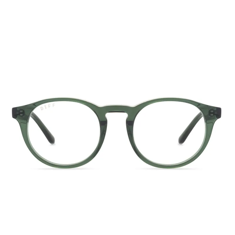SAWYER - SEA GRASS + CLEAR GLASSES sold by Diff Eyewear