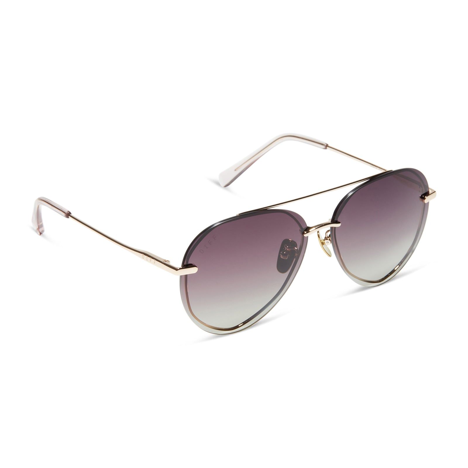 LENOX - ROSE GOLD + ROSE POLARIZED SUNGLASSES sold by Diff Eyewear product image thumbnail 2