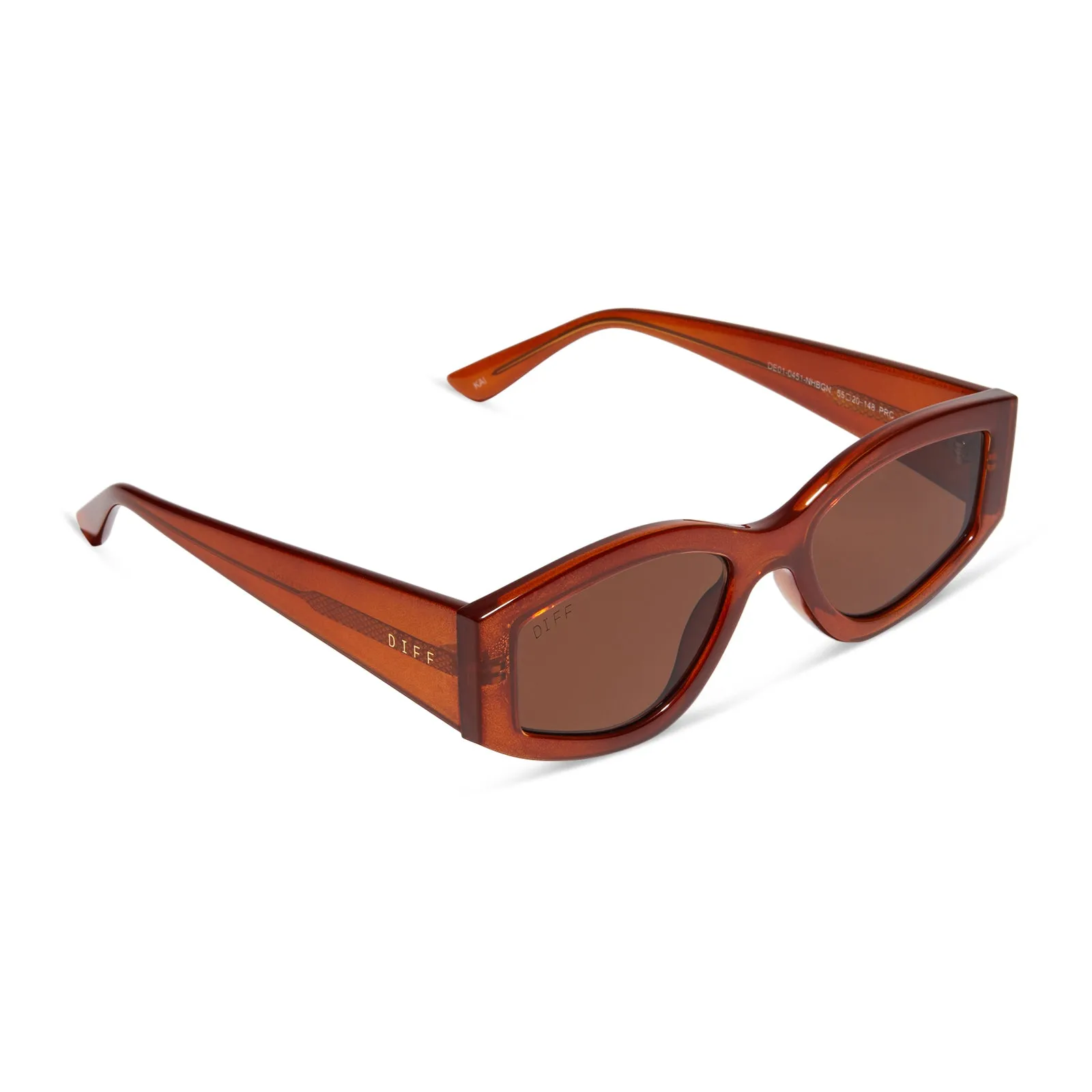 KAI - NUTSHELL + BROWN SUNGLASSES sold by Diff Eyewear product image thumbnail 3