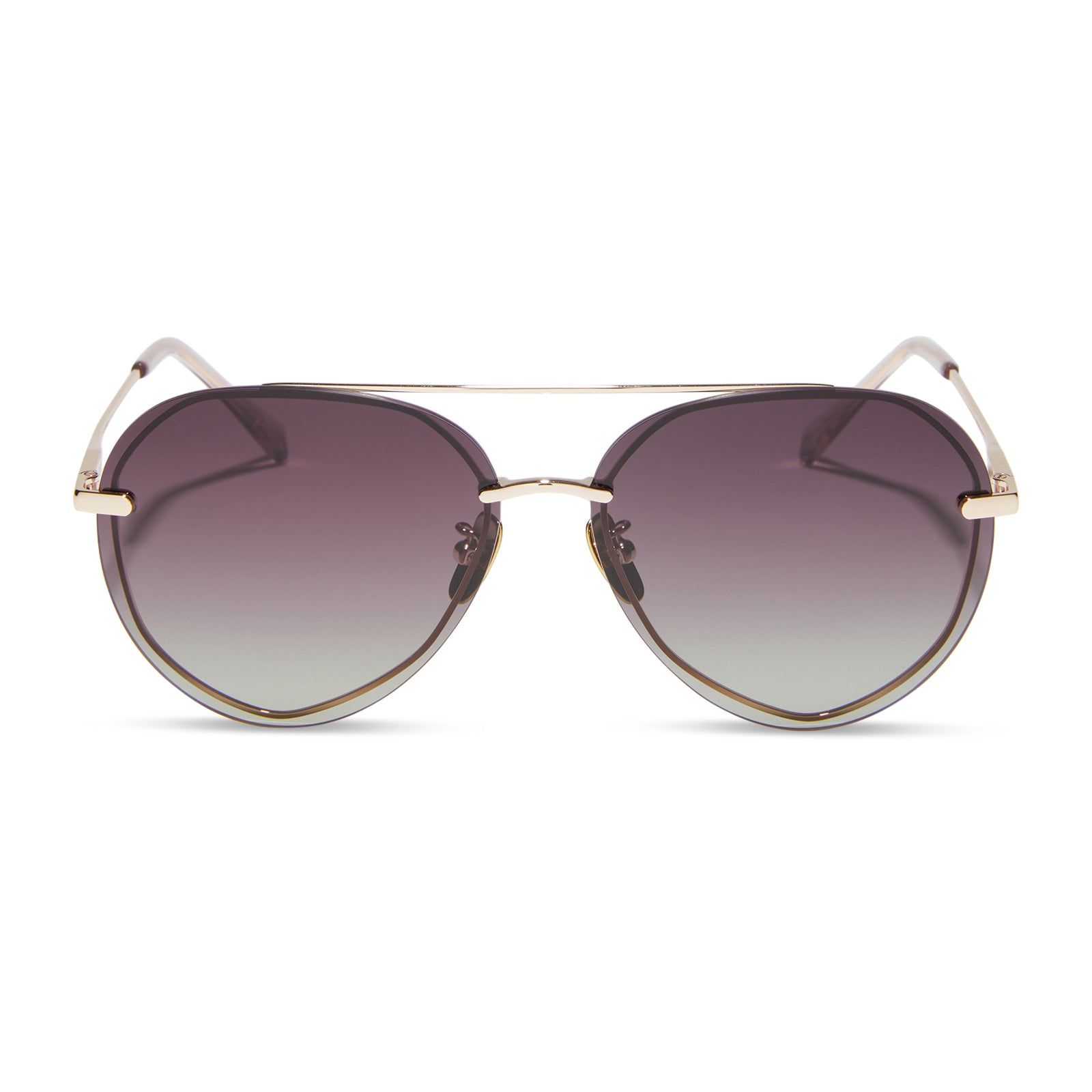 LENOX - ROSE GOLD + ROSE POLARIZED SUNGLASSES sold by Diff Eyewear