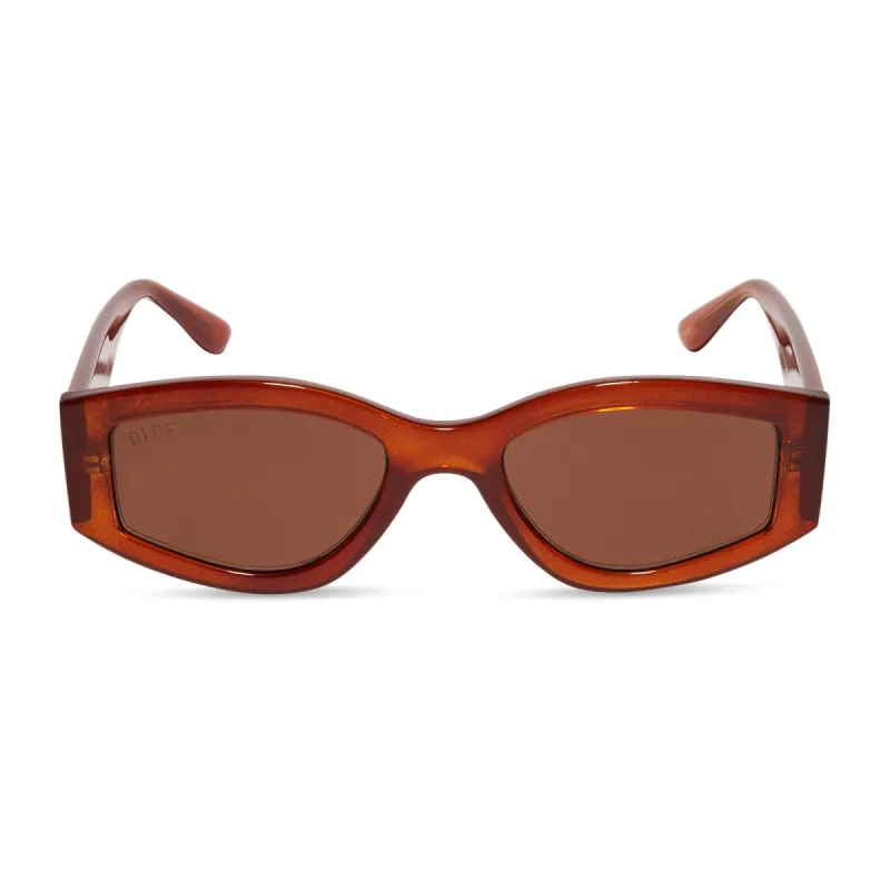 KAI - NUTSHELL + BROWN SUNGLASSES sold by Diff Eyewear