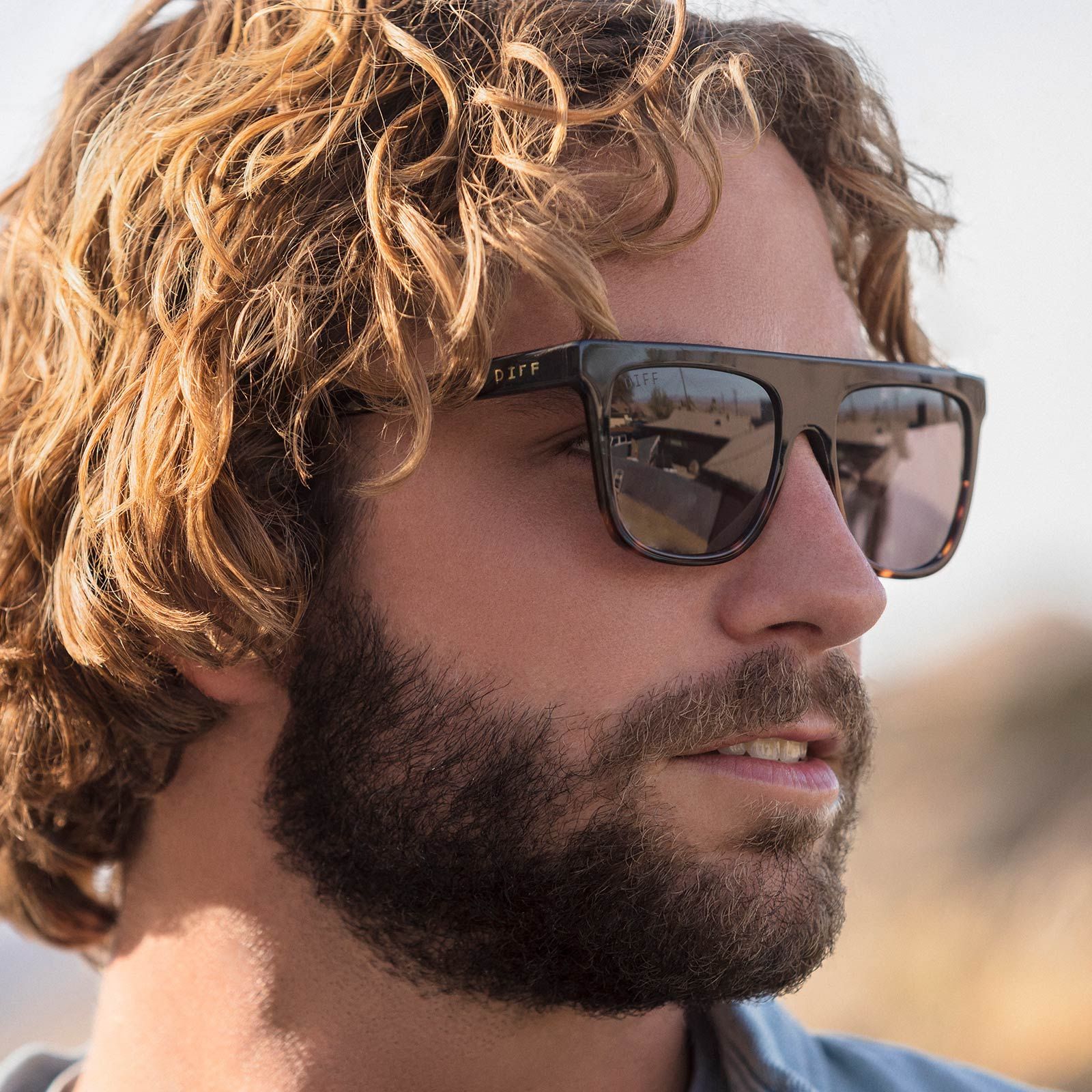 STEVIE - BLACK TORTOISE + GREY GRADIENT SUNGLASSES sold by Diff Eyewear product image thumbnail 8