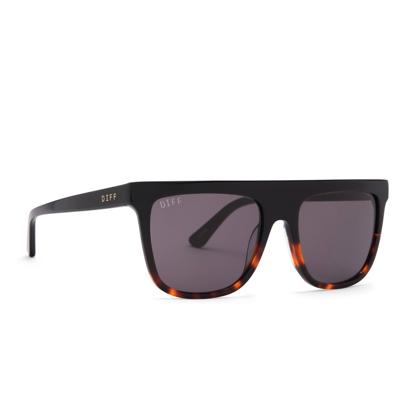 STEVIE - BLACK TORTOISE + GREY GRADIENT SUNGLASSES sold by Diff Eyewear product image thumbnail 2