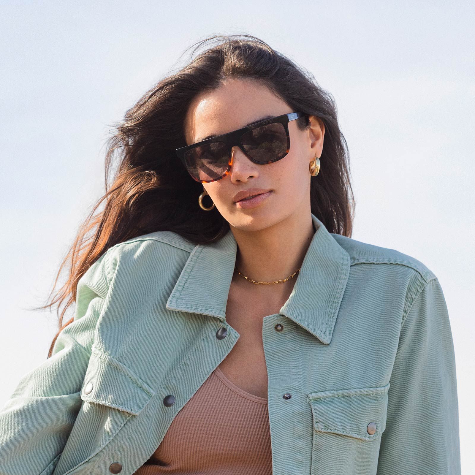 STEVIE - BLACK TORTOISE + GREY GRADIENT SUNGLASSES sold by Diff Eyewear product image thumbnail 7