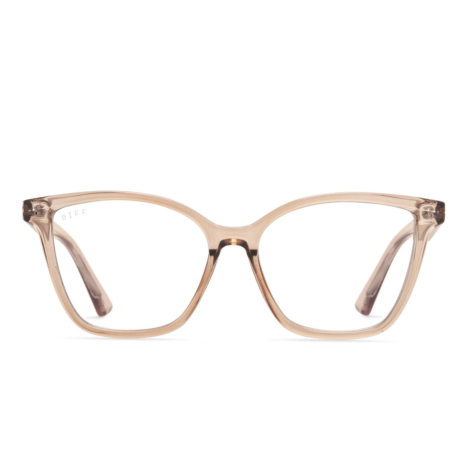 LEAH - VINTAGE CRYSTAL + CLEAR GLASSES sold by Diff Eyewear