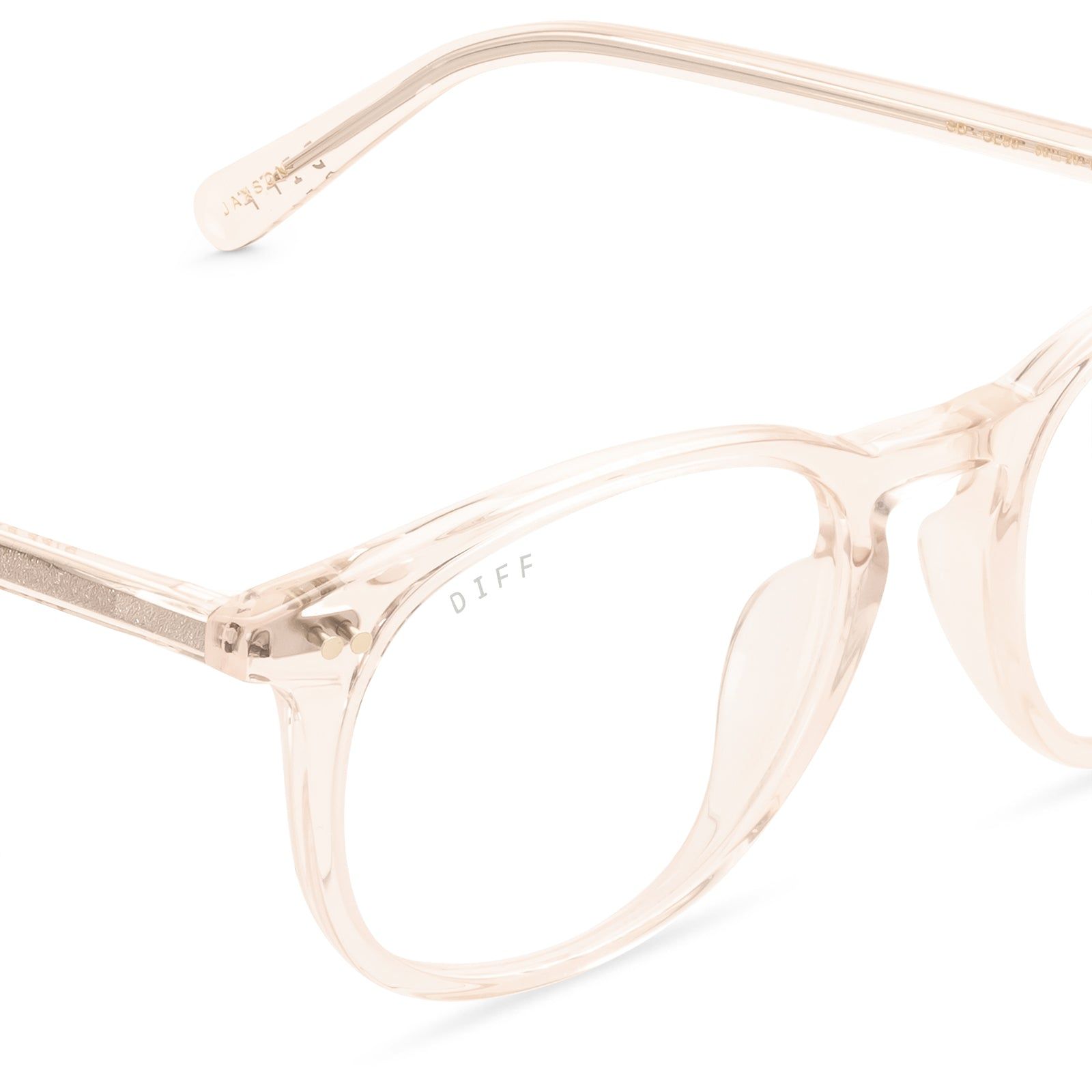 JAXSON - SANDSTONE CRYSTAL + CLEAR GLASSES sold by Diff Eyewear product image thumbnail 3