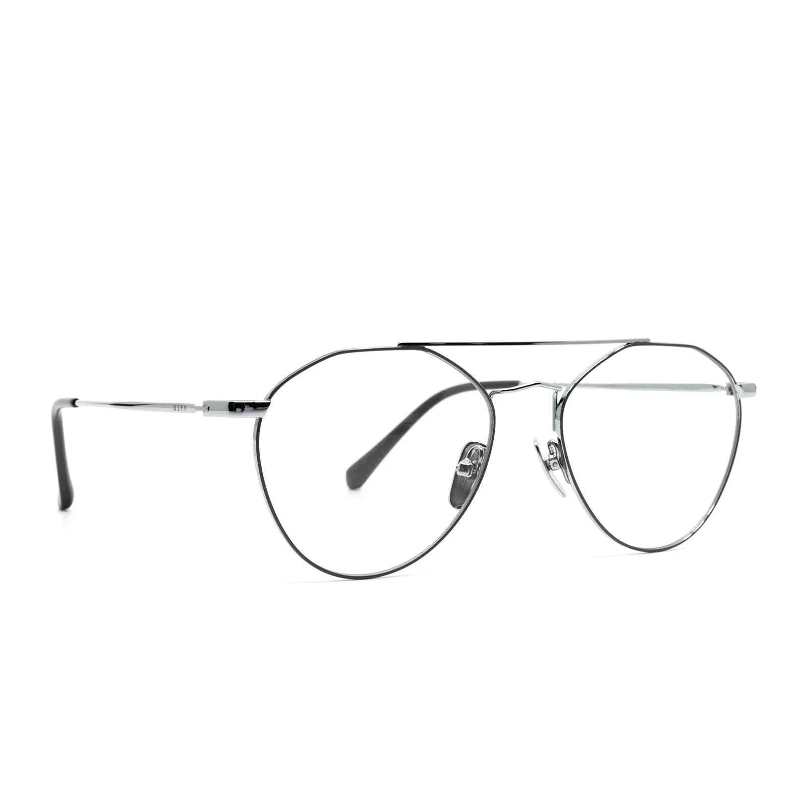 SUNDAY - SILVER + DARK GREY + BLUE LIGHT TECHNOLOGY GLASSES sold by Diff Eyewear product image thumbnail 2