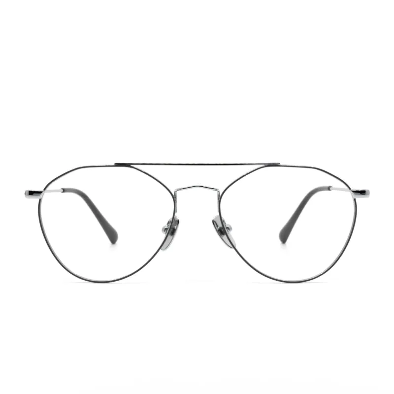SUNDAY - SILVER + DARK GREY + BLUE LIGHT TECHNOLOGY GLASSES sold by Diff Eyewear
