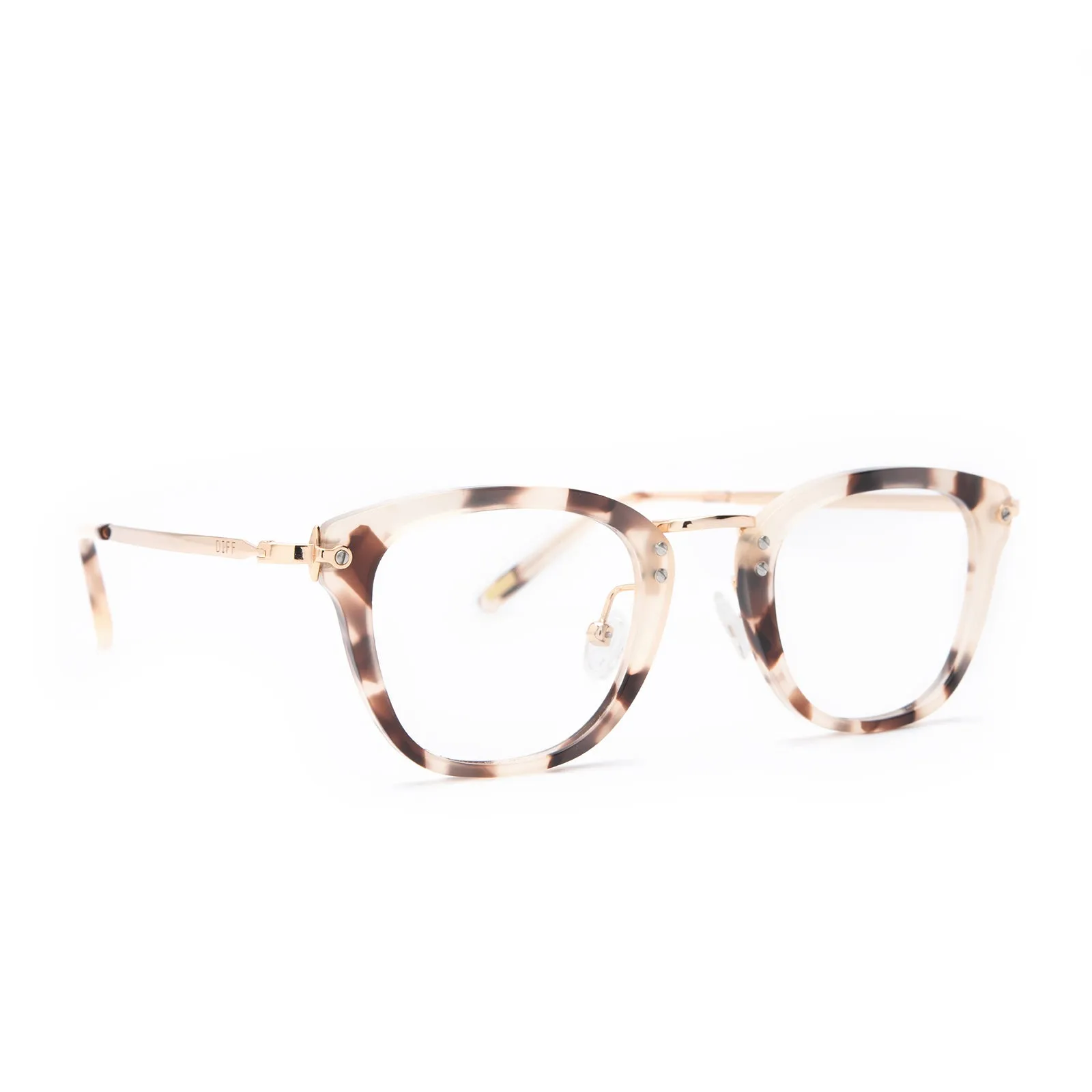 RUE - CREAM TORTOISE + PRESCRIPTION GLASSES sold by Diff Eyewear product image thumbnail 2