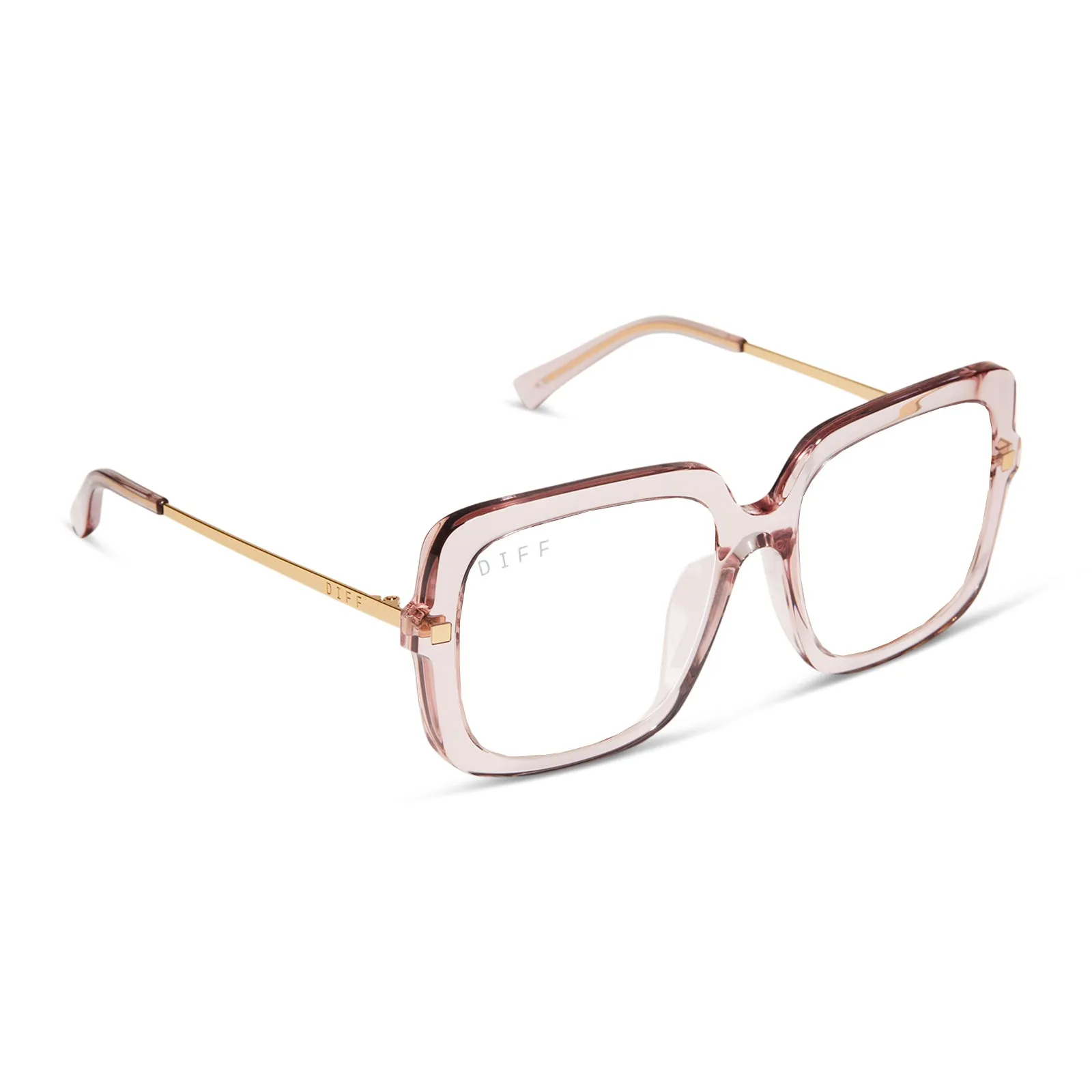 SANDRA - LIGHT PINK CRYSTAL + GLASSES sold by Diff Eyewear product image thumbnail 2