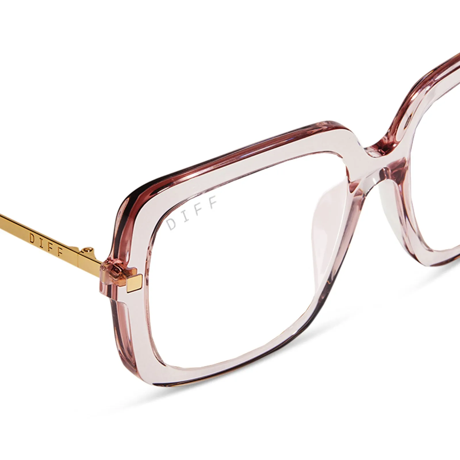 SANDRA - LIGHT PINK CRYSTAL + GLASSES sold by Diff Eyewear product image thumbnail 4