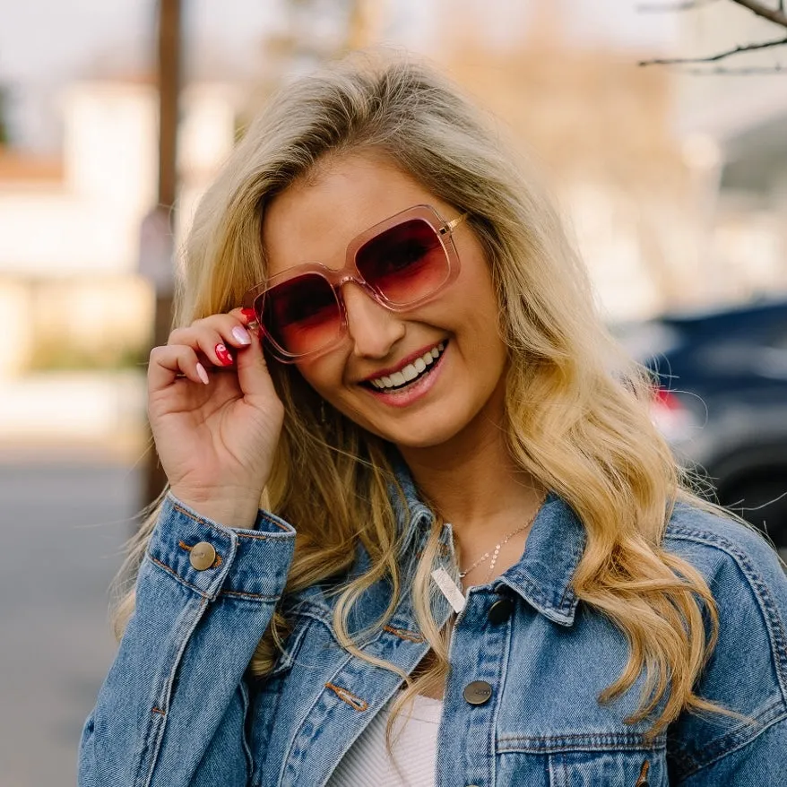 SANDRA - LIGHT PINK CRYSTAL + GLASSES sold by Diff Eyewear product image thumbnail 5