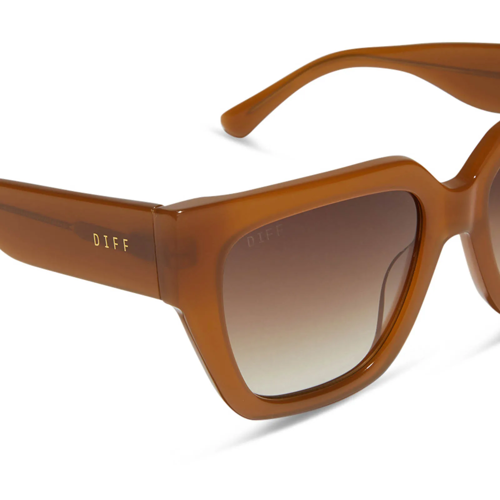 REMI II - SALTED CARAMEL + BROWN GRADIENT SUNGLASSES sold by Diff Eyewear product image thumbnail 4