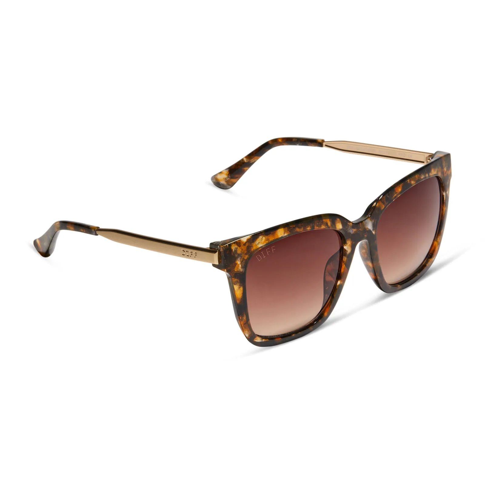 HAILEY - DUNMOR TORTOISE + BROWN GRADIENT SUNGLASSES sold by Diff Eyewear product image thumbnail 2